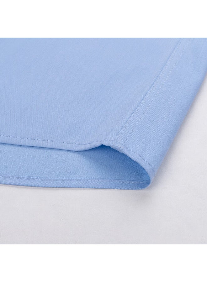 Tucano Women's Long Sleeve Shirt Business Casual Bamboo Fiber Professional Interview Commuting Blouse Light Blue M - Image 3