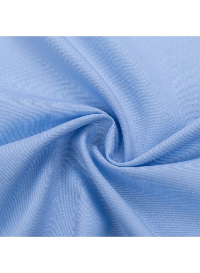 Tucano Women's Long Sleeve Shirt Business Casual Bamboo Fiber Professional Interview Commuting Blouse Light Blue M - Image 4