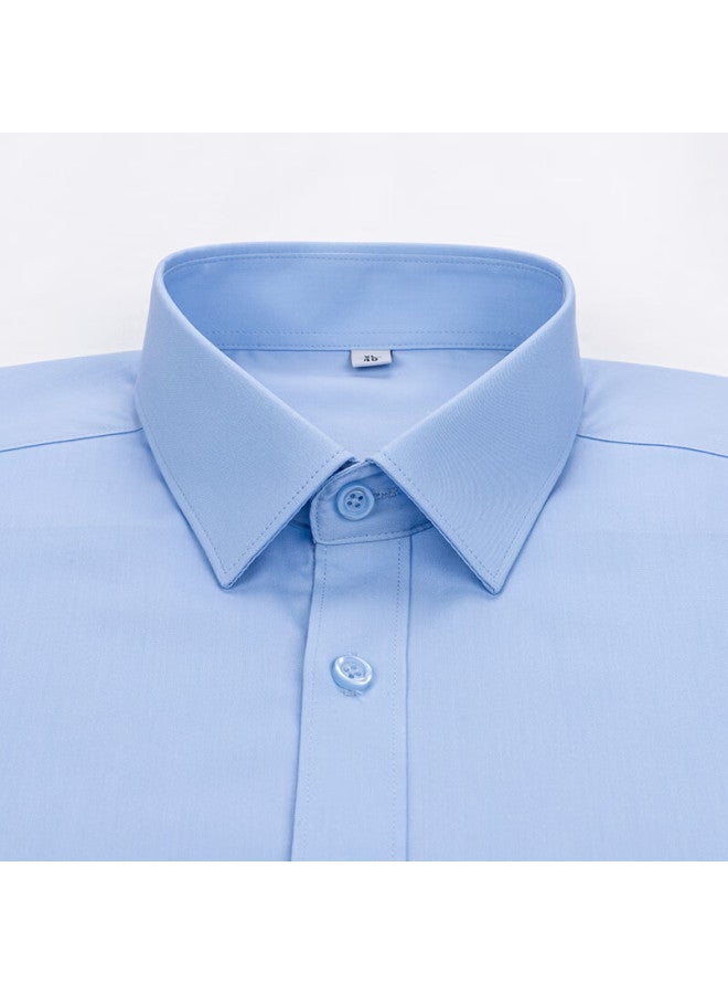 Tucano Women's Long Sleeve Shirt Business Casual Bamboo Fiber Professional Interview Commuting Blouse Light Blue M - Image 1