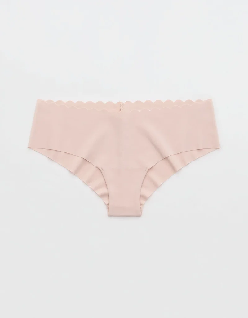 Aerie SMOOTHEZ No Show Scallop Cheeky Underwear