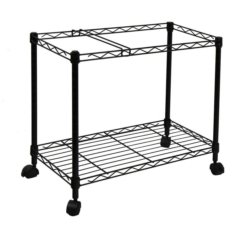Oceanstar Portable 1Tier Metal Rolling File Cart Black24 in