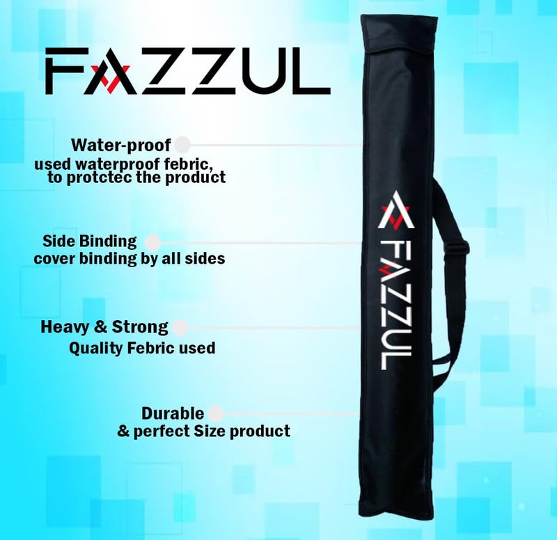 Fazzul Baseball Bat Wood Baseball Bat with Strong Wood for Self-Defense Heavy Duty (32 Inch Long) (Blue-Basebat-Cover) - Image 4