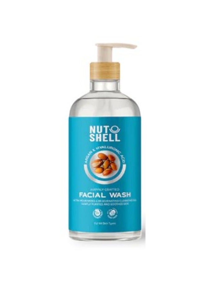 facial wash ultra hydrating & refreshing cleansing gel argan & hyaluronic acid 250ml