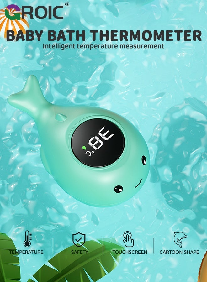 GROIC Baby Bath Bathtub Thermometer for Infant,Safety Bath Tub Water Temperature Digital Thermometer,Floating Bathing Toy,Digital Baby Thermometer for Bathtub - Image 2