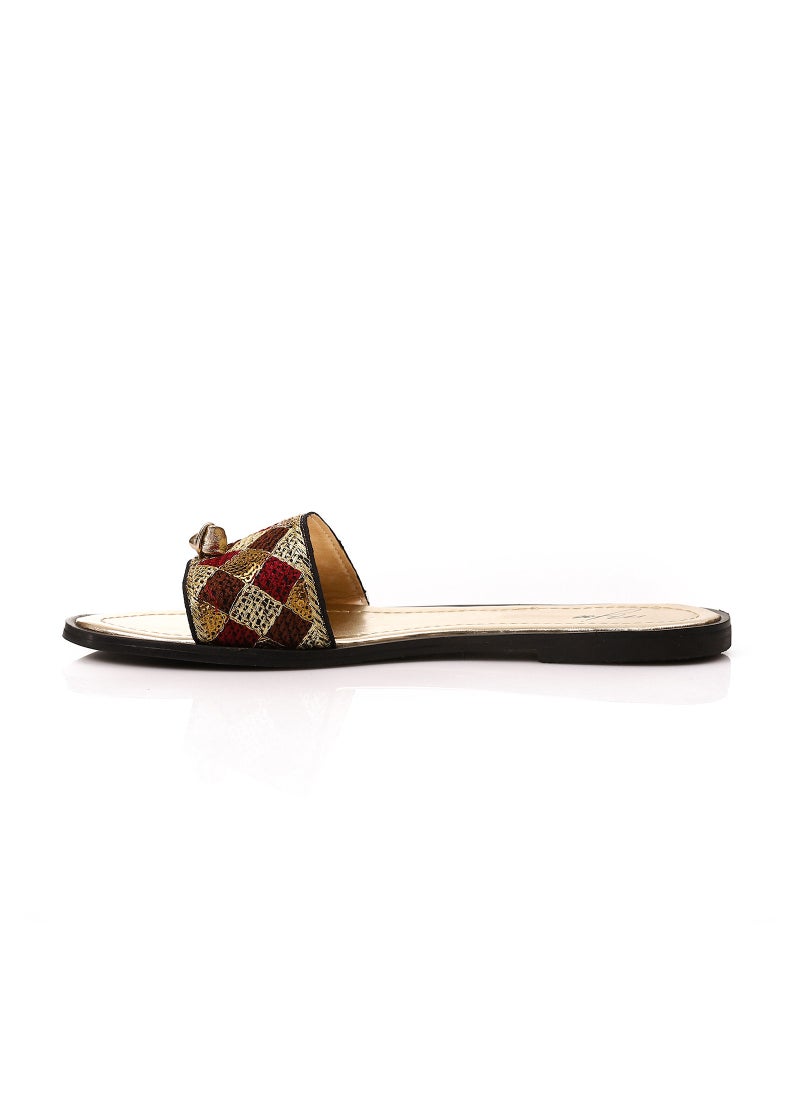 Mr.joe Canvas Patterned Thong Slipper - Multi Color  - Image 4