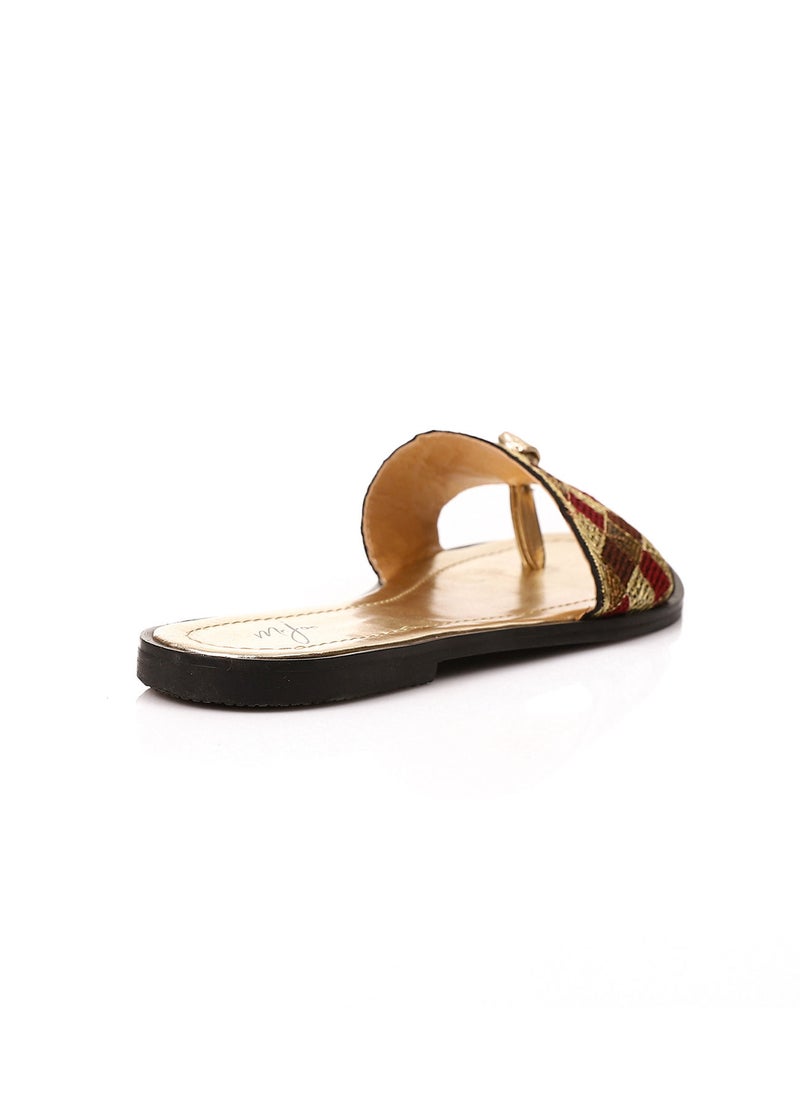 Mr.joe Canvas Patterned Thong Slipper - Multi Color  - Image 3