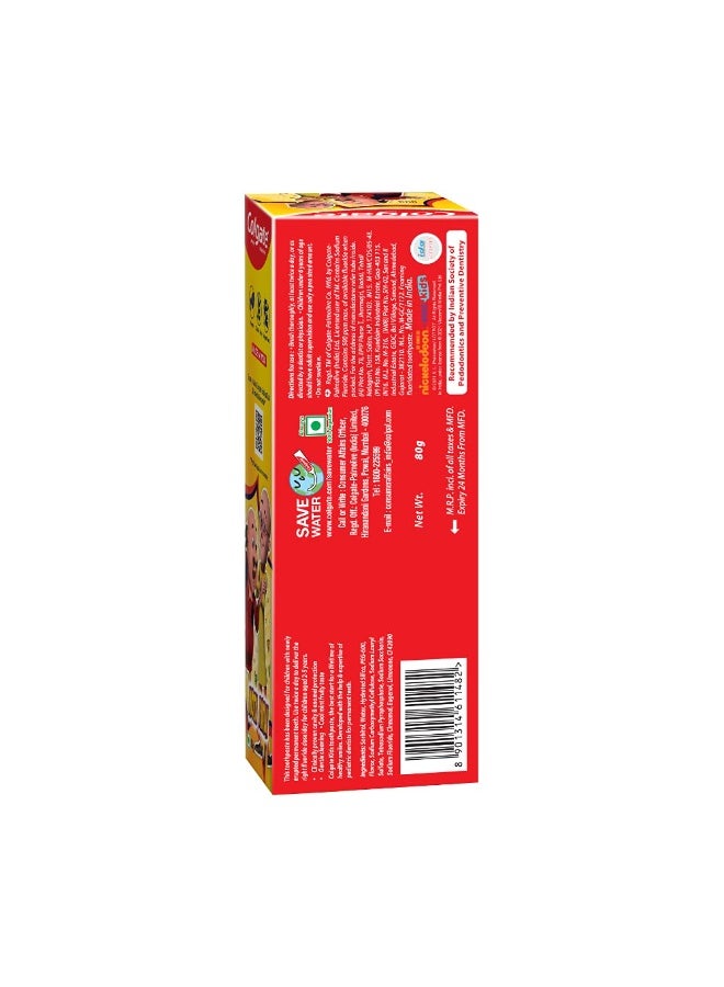 كولجيت معجون أسنان كولجيت للأطفال موتو باتلو (من سنتين إلى خمس سنوات) - ٨٠ غرامًا، تركيبة أقل كشطًا بنسبة ٥٠٪ للحماية من التسوس (بنكهة الفقاعات) | مضاد للتسوس - Image 3