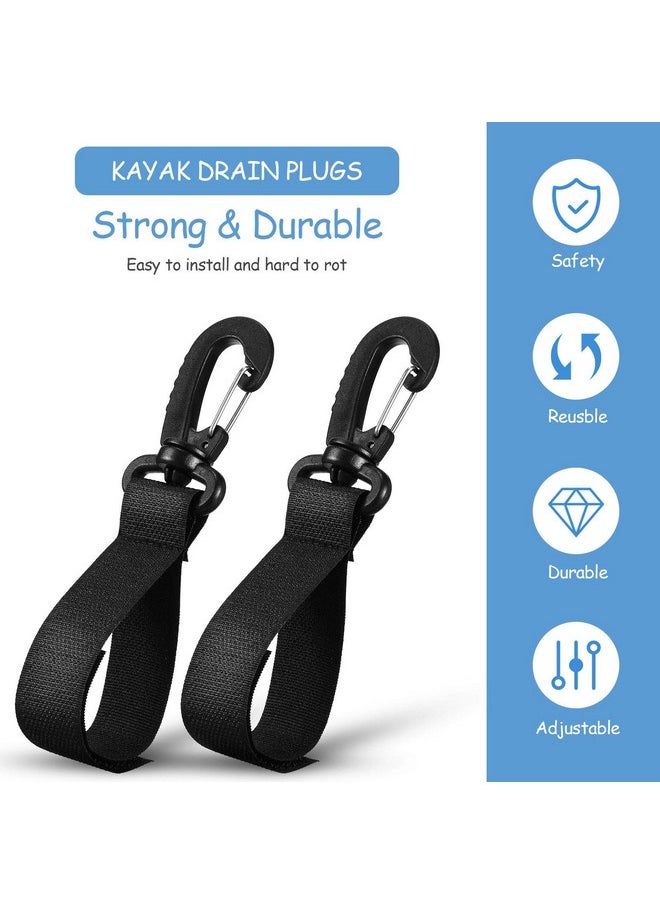 Skylety - 6 Pieces Boat Paddle Clip Kayak Paddle Keeper Kayak Paddle Storage Holder Kayak Oar Snap Clip Kayak Canoe Boat Paddle Accessories (Not Include D Ring Patch) - Image 1