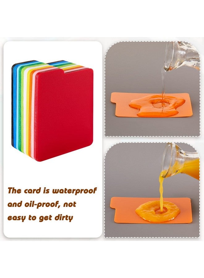 Lewtemi Card Dividers Multicolor Pp Trading Card Page Dividers Playing Separator for Office and Sports Gathering Storage Supplies, 2.6 x 3.8 Inch, 10 Colors(100 Pcs) - Image 5