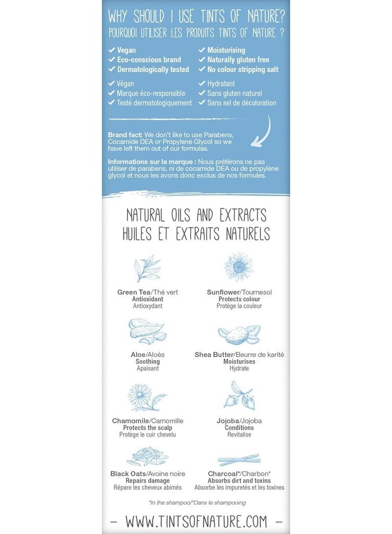 tints of nature صبغة شعر دائمة | تركيبة فريدة مسجلة ببراءة اختراع | مع 75% مكونات عضوية معتمدة | صديقة للنباتيين والنباتيات | خالية من الأمونيا والبارابين | 7N أشقر طبيعي متوسط | 130 مل - Image 2