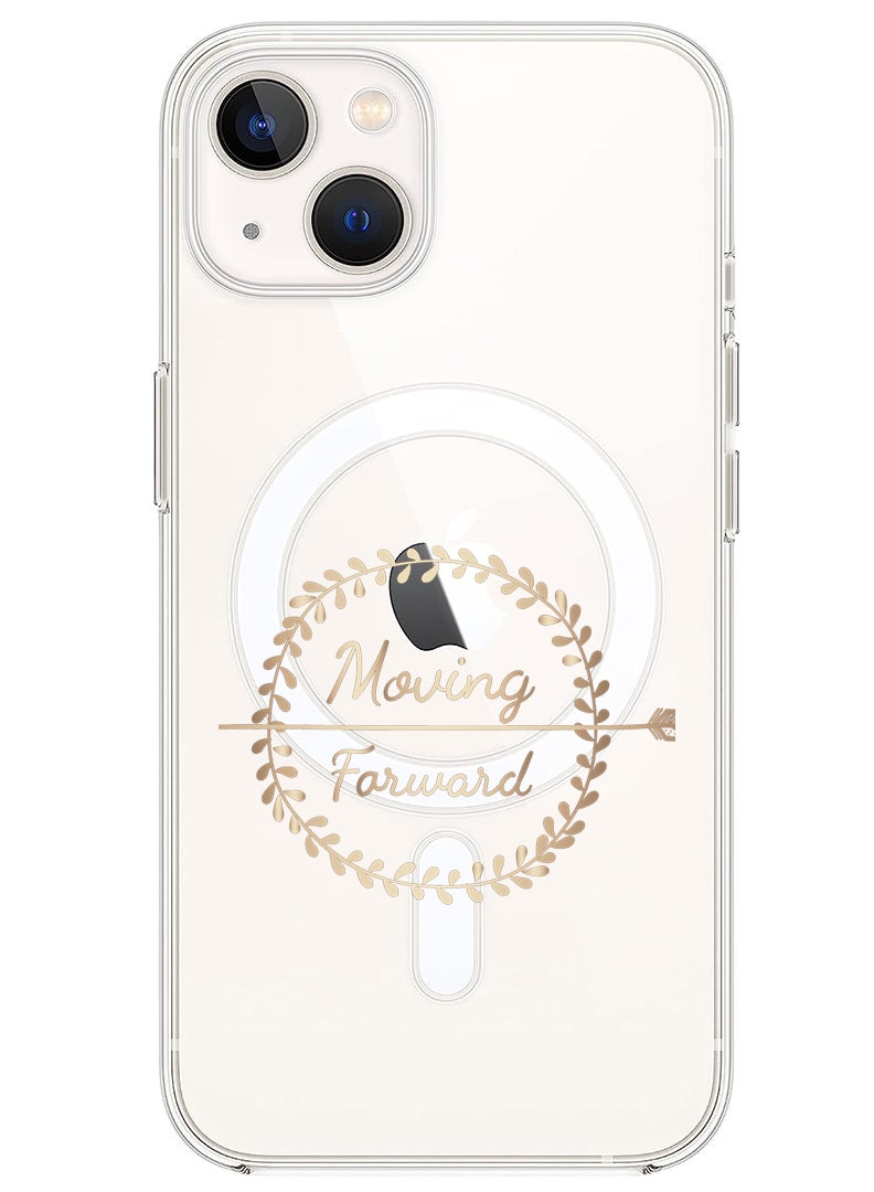 Theodor Magnetic Case for iPhone 14 6.1-inch Compatible with MagSafe Wireless Charging, Shockproof Phone Bumper Cover Moving Forward - Image 1