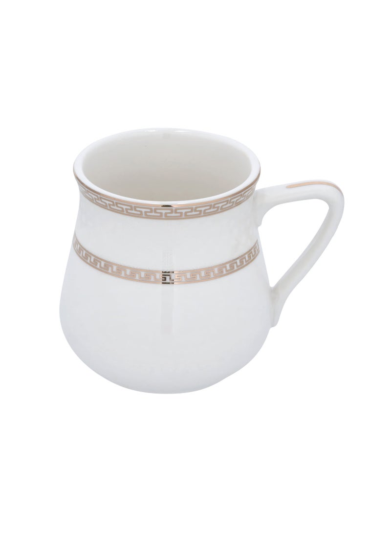 DELCASA - Bone China Cup & Saucer 6/6 Pcs DC2251 - Image 1