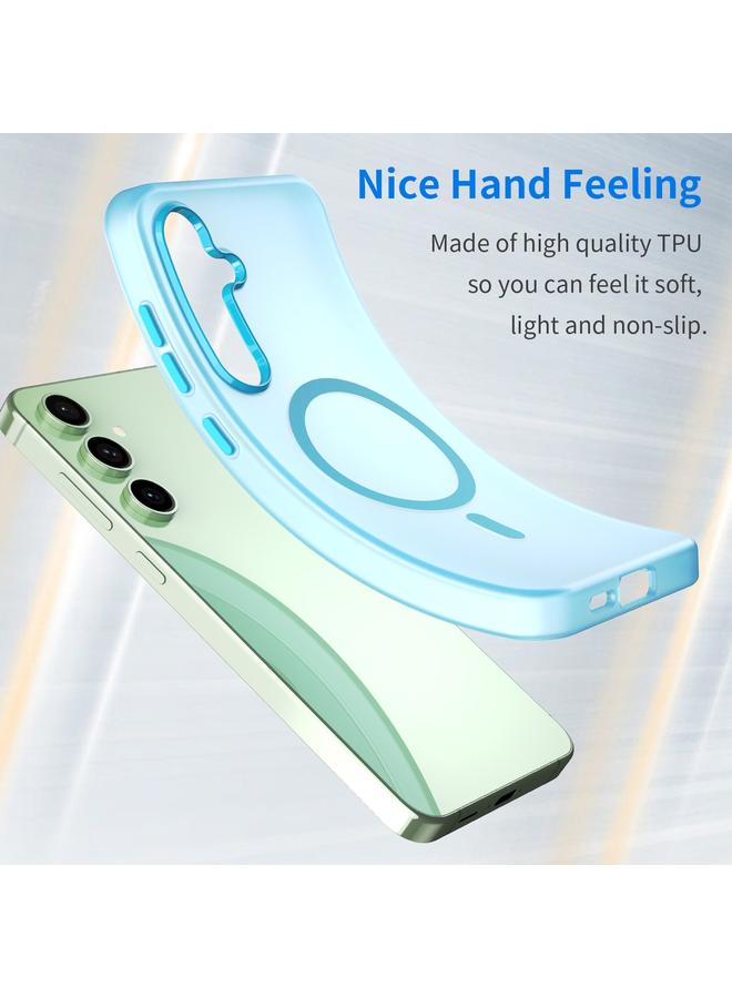 اس-توب جراب لهاتف Samsung Galaxy S24 FE 5G MagSafe Frosted شفاف من مادة TPU + PC جراب هاتف بتغطية كاملة - Image 3