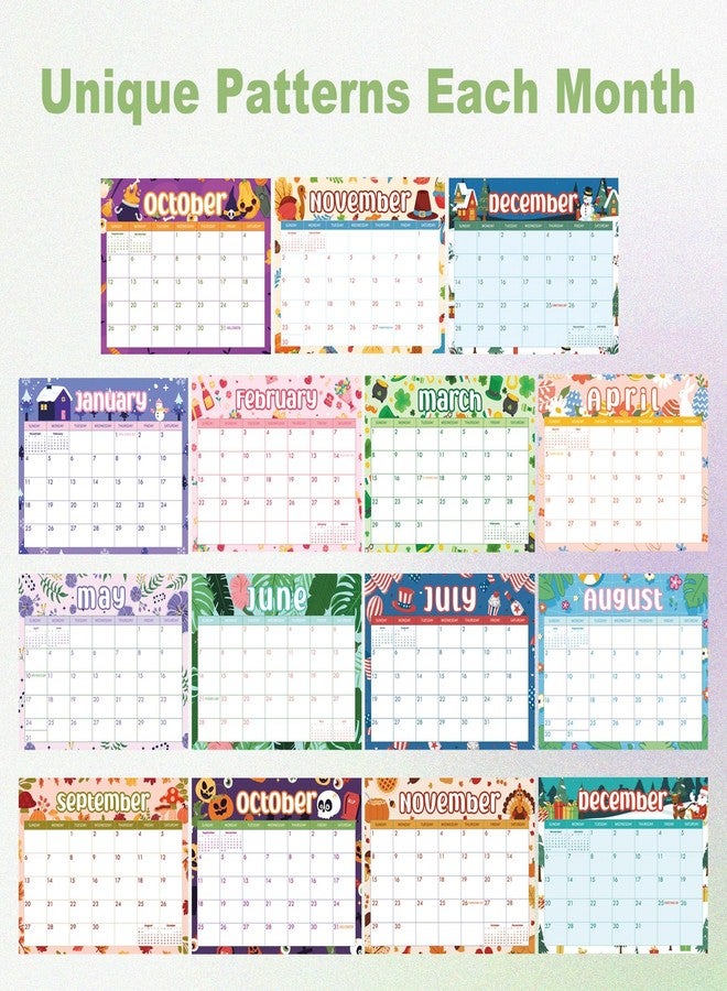 PRSTINCOL Holiday Desk Calendar 2025-2026,october 2025 to december 2026 Festival Planner for Home Office Desk Organizer - Image 3