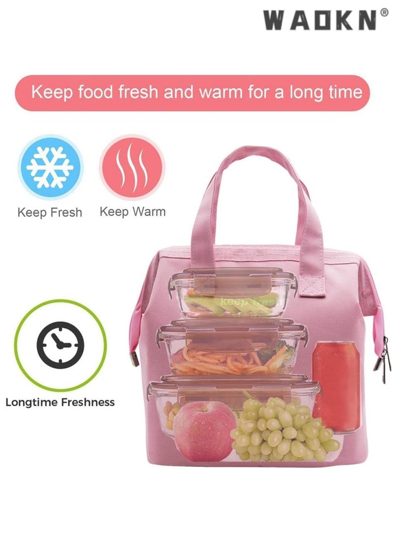 WAOKN Multifunctional Lightweight Simple Lunch Bag Bento Bag Thick Insulated Refrigerated Lunch Handbag Lunch Box Handbag Suitable For Students Women Men Picnic Work Outdoor - Image 2