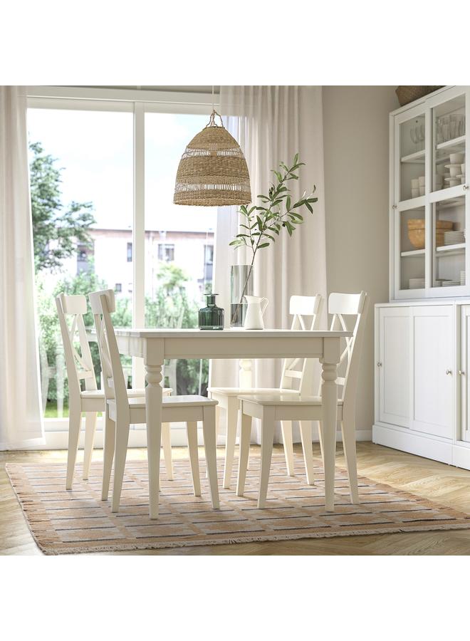 Zaboon Rug, flatwoven, yellow-beige, 170x240 cm - Image 5