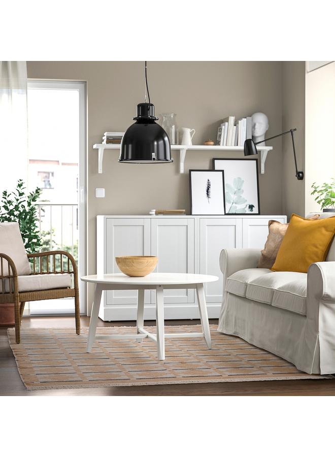 Zaboon Rug, flatwoven, yellow-beige, 170x240 cm - Image 4