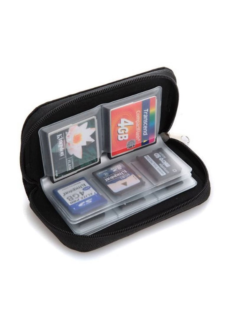 SDHC الوسائط المتعددة CF مايكرو SD بطاقة الذاكرة حقيبة تخزين حالة المحفظة - Image 1