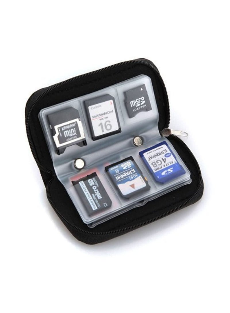 SDHC الوسائط المتعددة CF مايكرو SD بطاقة الذاكرة حقيبة تخزين حالة المحفظة - Image 2