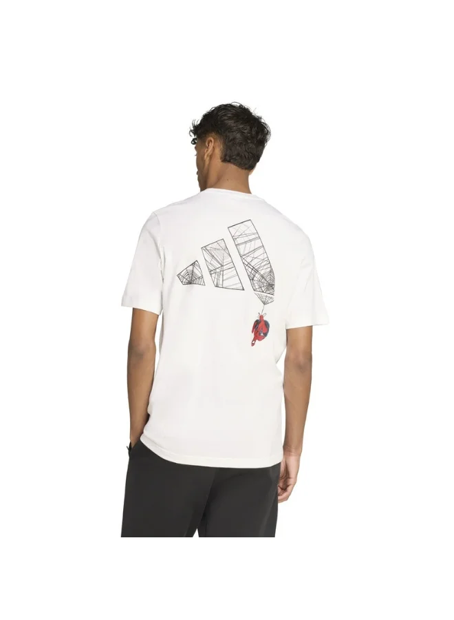 Adidas M Spiderman T-S White T-Shirt (Short Sleeve) T-Shirts For Men