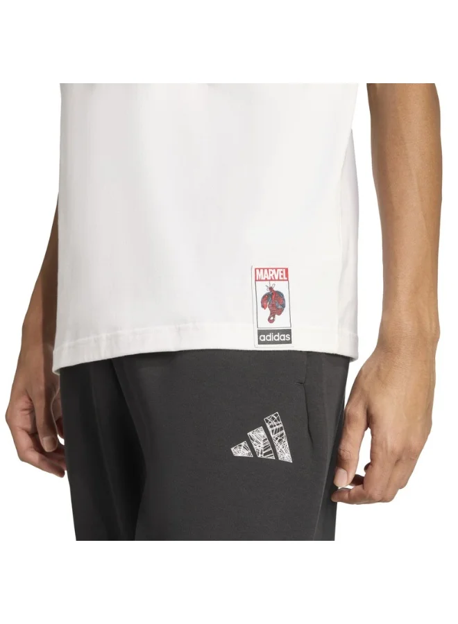 Adidas M Spiderman T-S White T-Shirt (Short Sleeve) T-Shirts For Men