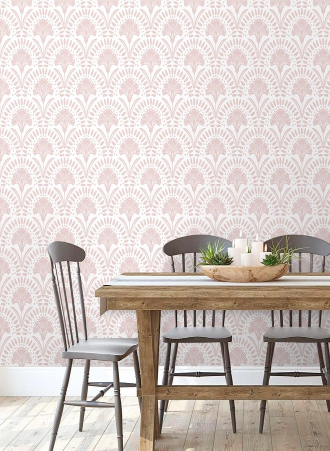 Timeet 17 in × 78.7 in Pink Wallpaper Peel and Stick Wallpaper - Image 4