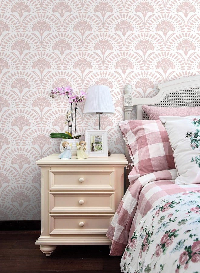 Timeet 17 in × 78.7 in Pink Wallpaper Peel and Stick Wallpaper - Image 2