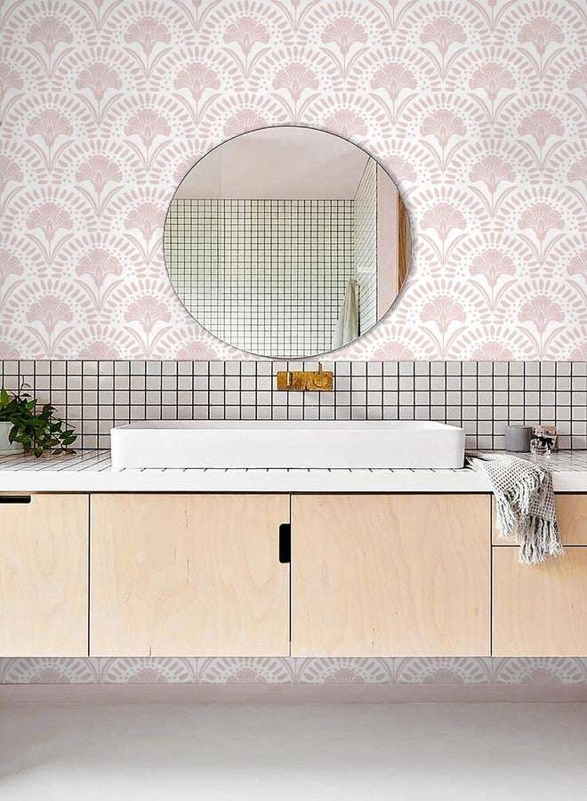 Timeet 17 in × 78.7 in Pink Wallpaper Peel and Stick Wallpaper - Image 5