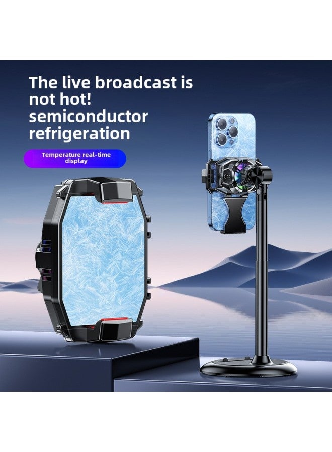 إسكدنيا X107 الهاتف المحمول المبرد أشباه الموصلات التبريد مشبك خلفي العرض الرقمي Z51 العالمي البث المباشر قوس لعبة التبريد قطعة أثرية اللون: X107 المبرد - Image 1