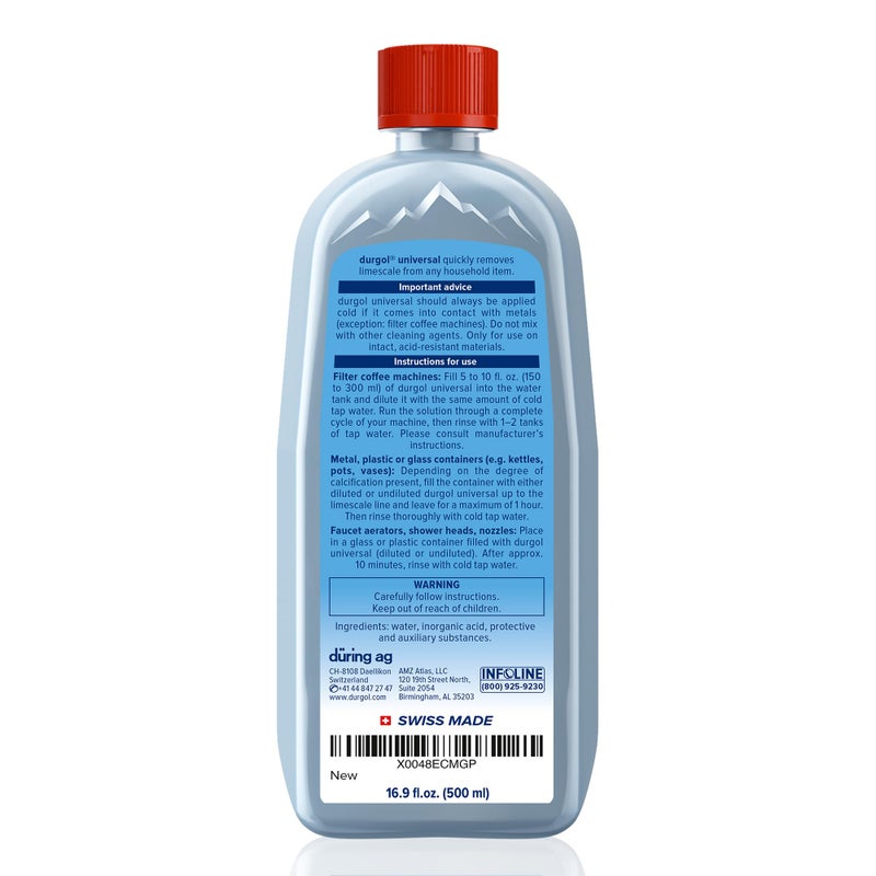 Durgol Universal, Multi-Purpose Descaler and Decalcifier for Household Items, 16.9 Fluid Ounces (Pack of 1) Blue - Image 2
