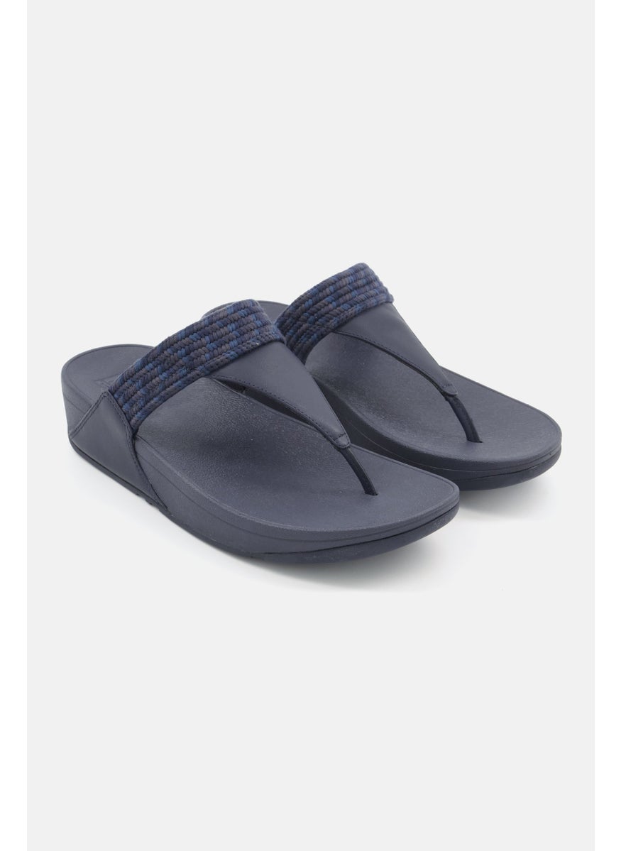FitFlop Women Lulu Art-Webbing Toe-Post Sandals, Navy  - Image 1