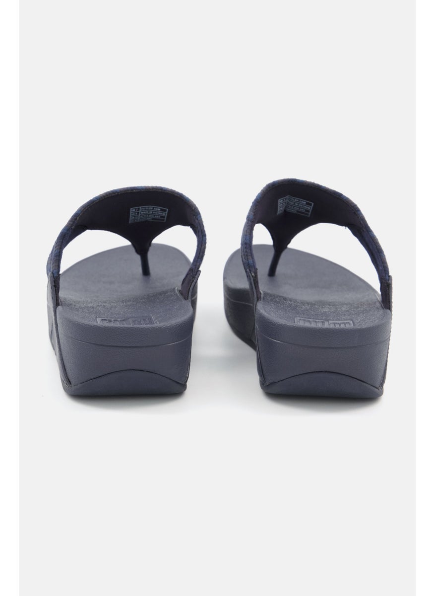 FitFlop Women Lulu Art-Webbing Toe-Post Sandals, Navy  - Image 3