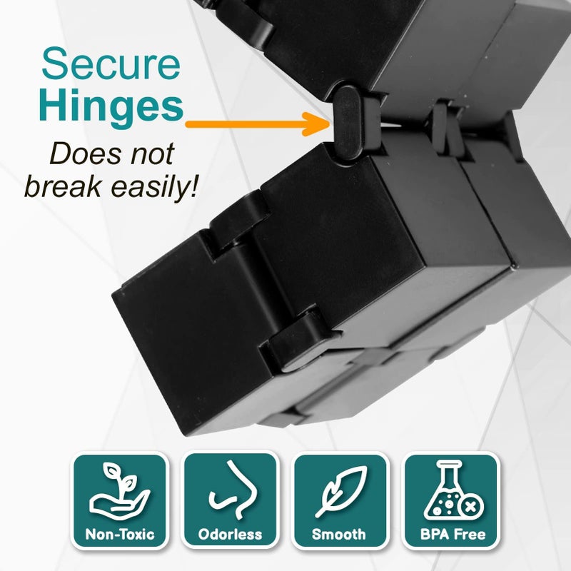 SMALL FISH Infinity Cube Sensory Fidget Toy, EDC Fidgeting Game for Kids and Adults, Cool Mini Gadget Best for Stress and Anxiety Relief and Kill Time, Unique Idea That is Light on The Fingers and Hands - Image 4
