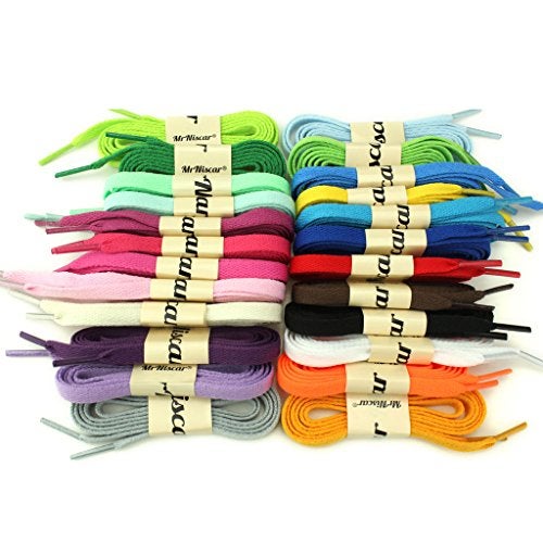 YFINE 47.24" Inch Multiple Solid Colors Flat Shoe Laces Shoelaces for Shoes(2 Pair) Khaki - Image 4