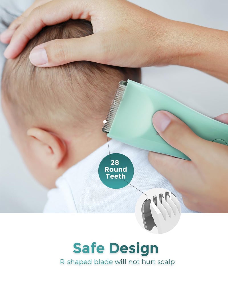Baistom Baby Hair Clippers, Quiet & Dual-Mode Hair Cutting for 0-12, Waterproof Rechargeable & Cordless Hair Trimmer for Infant Toddler & Kids - Image 4