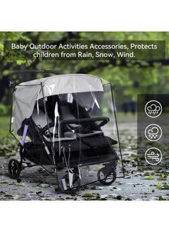 Orzbow Orzbow Mosquito Net for Baby Car Seats, Universal & Breathable Infant Car Seat Insect Mesh Net, Encrypted Bug Net for Car Seat Protection, Suitable Summer Night Walking, Baby Camping & Travel, Black  - Image 2