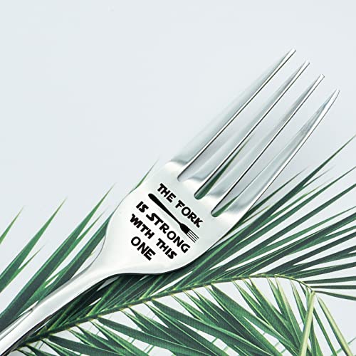 VICKHU The Fork is Strong with This One Laser Engraved Fork Gift For StarWars Fans,Mothers Day/fathers day/valentines day gifts (the fork is strong) - Image 5