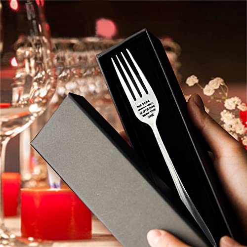 VICKHU The Fork is Strong with This One Laser Engraved Fork Gift For StarWars Fans,Mothers Day/fathers day/valentines day gifts (the fork is strong) - Image 3