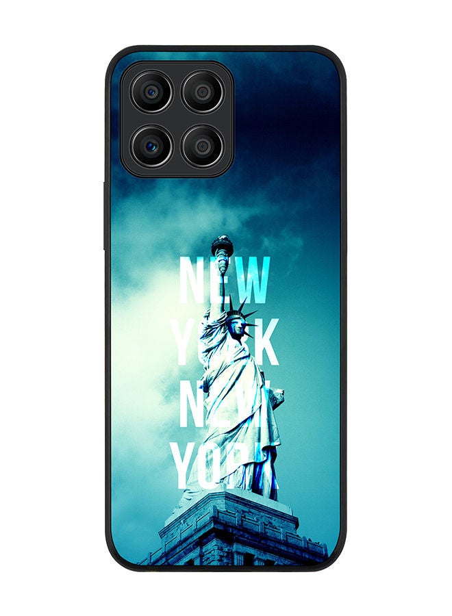 Stylizedd Rugged Black edge case for Honor X8 5G Slim fit Soft Case Flexible Rubber Edges Anti Drop TPU Gel Thin Cover - New York New York - Image 1