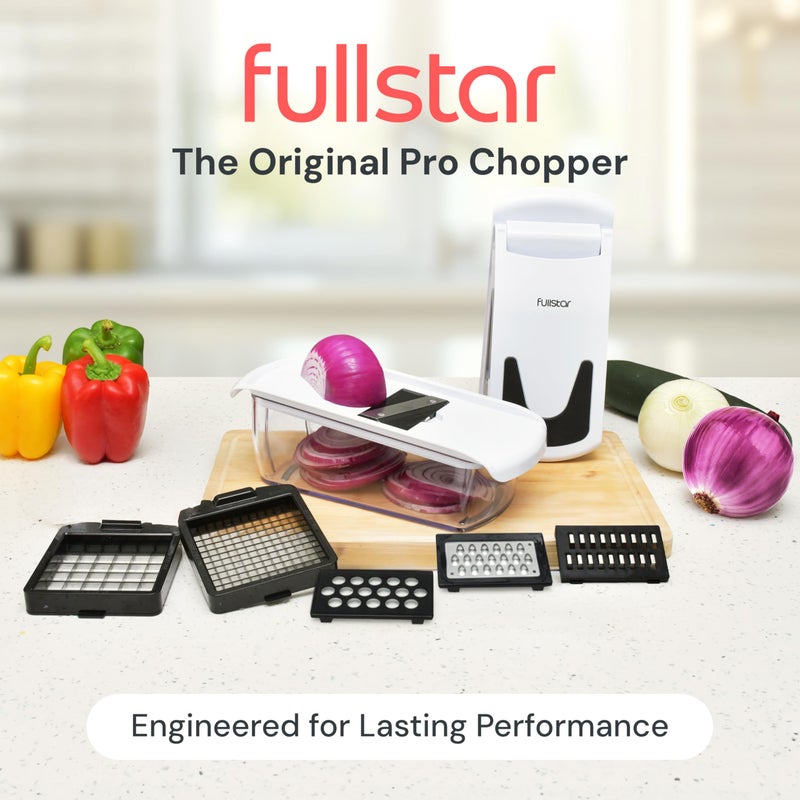 Fullstar The Original Pro Chopper - Vegetable Chopper and Mandoline Slicer, Food Chopper with Container, Fruit Cutter, Veggie Slicer, Kitchen Gadgets & Gifts, Home Essentials (6 in 1, White) - Image 2