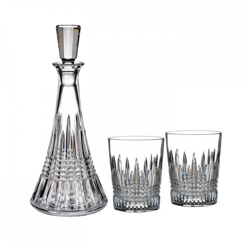 Waterford Waterford Lismore Diamond Decanter and Double Old Fashioned Pair Gift Set 