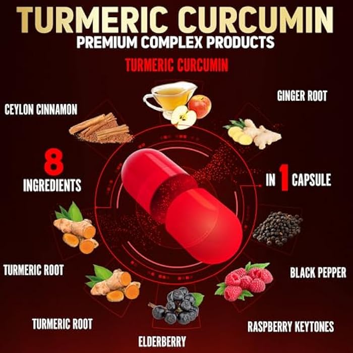 Zolotus 2packs 90 Capsules Turmeric Curcumin + Apple Cinder Vinegar Capsules, 6 Month Supply with Ashwagandha, Ginger, 95% Standardized Curcuminoids, Joint & Absorption Support - Image 3