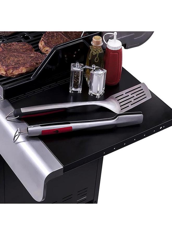 Charbroil 2-Piece Comfort Grip BBQ Tool Set Silver - Image 4