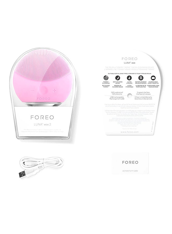 Loquat Mini 2 Rechargeable Facial Cleansing Brush Pink 7.5x8x2.85cm - Image 3