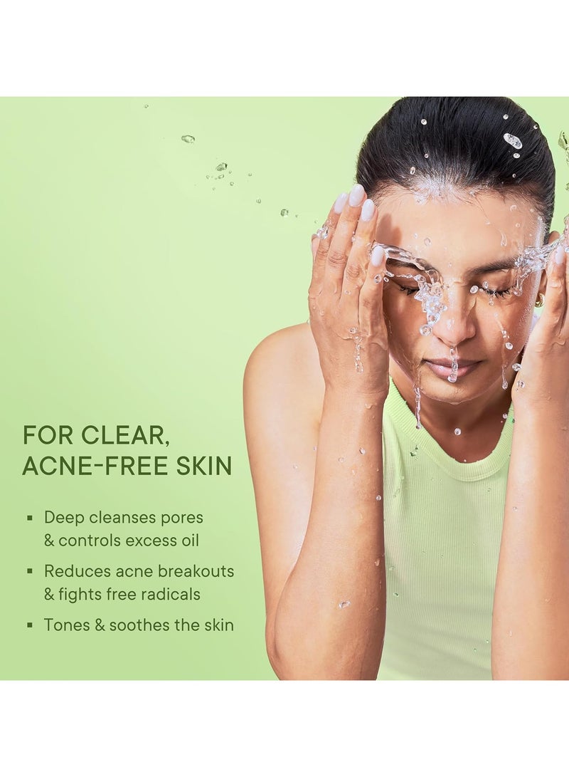 Quench Skin Detox Gel Face Wash with Matcha Green Tea Anti-Oxidants | Korean Face Wash for Oily & Acne-Prone Skin | Made in Korea (100ml) - Image 2