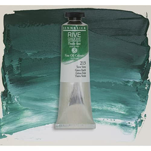Sennelier Rive Gauche Artist Oil Color 40 ml Green Earth - Image 5
