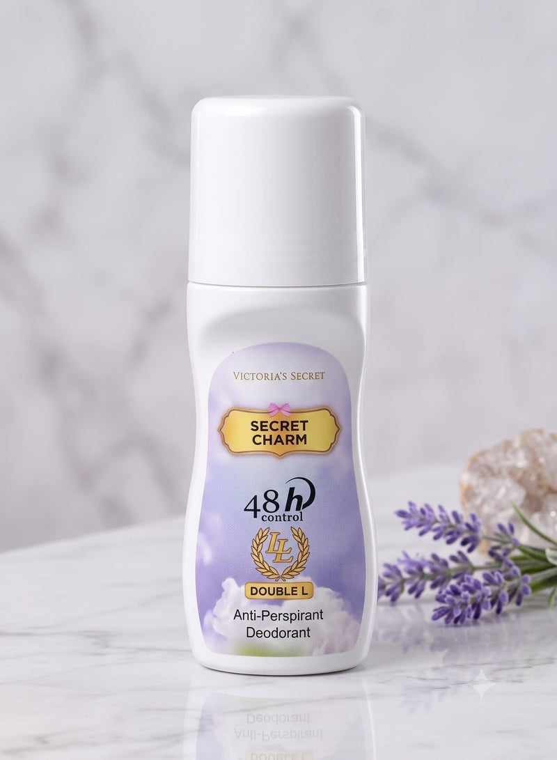 Victoria's Secret Antiperspirant Deodorant Roll On 48h Control Secret Charm Scented Premium Body Care Roller Smooth Protection Quick Dry Long Lasting Freshness for Unisex - Image 2