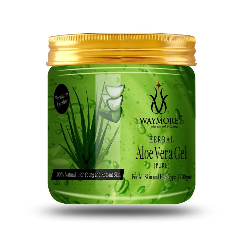 Waymore Aloe Vera Gel 200gm For Young and Radiant Skin All Skin and Hair Types - Image 1