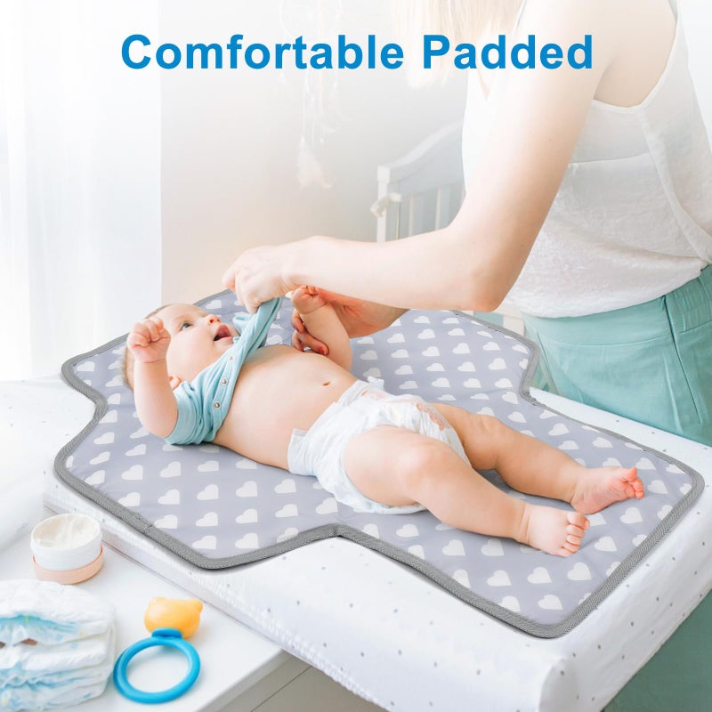 Accmor Portable Diaper Changing Pad, Waterproof Baby Changing Mat, Foldable Travel Diaper Changing Pads for Baby, Baby Essentials Shower Registry Gifts - Image 3