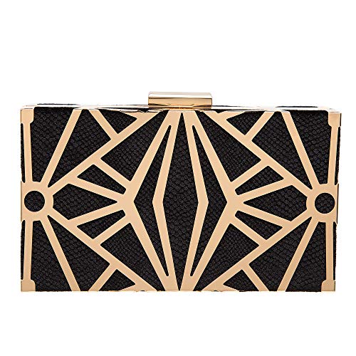 CARIEDO Women Evening Bag Elegant Clutch Purse Exquisite Velvet Metal Hollow out Handbags Prom Wedding Party - Image 1